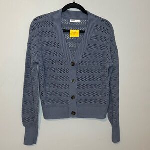 Sonoma Women's Blue Knit Cardigan